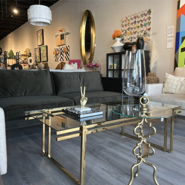 We are a modern furniture boutique in beautiful historic downtown McKinney