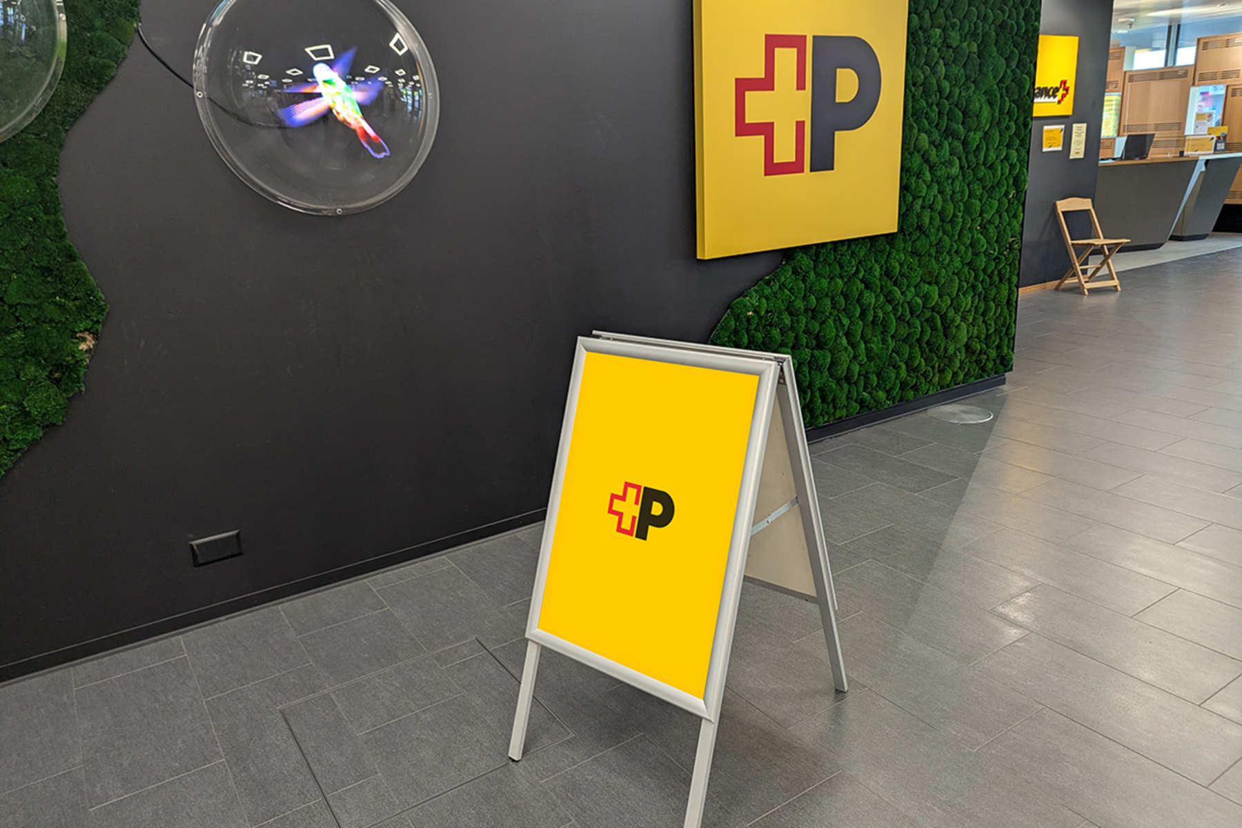 Plakat (50x70cm) in der Postfiliale Bern 18 Bümpliz