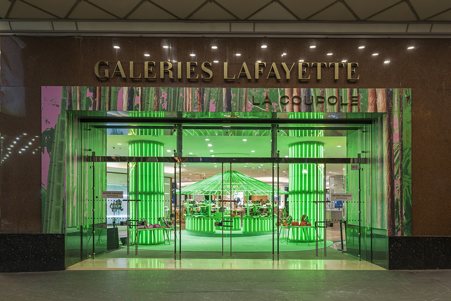 Prada Takes Over Galeries Lafayette for 'Hyper Leaves' Pop-Up