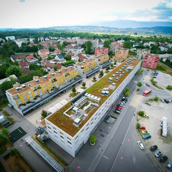 Shopping center in area of Lyss