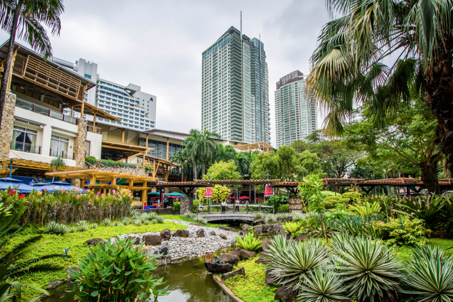 Foreigner exploring GREENBELT, a Luxury Ayala Mall in Makati City