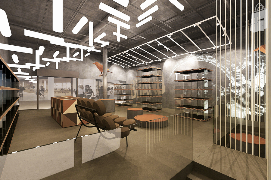 Innenvisualisierung Ladenfläche