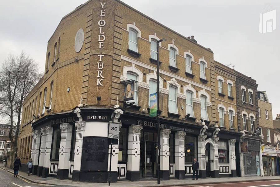 Outside of the restaurant