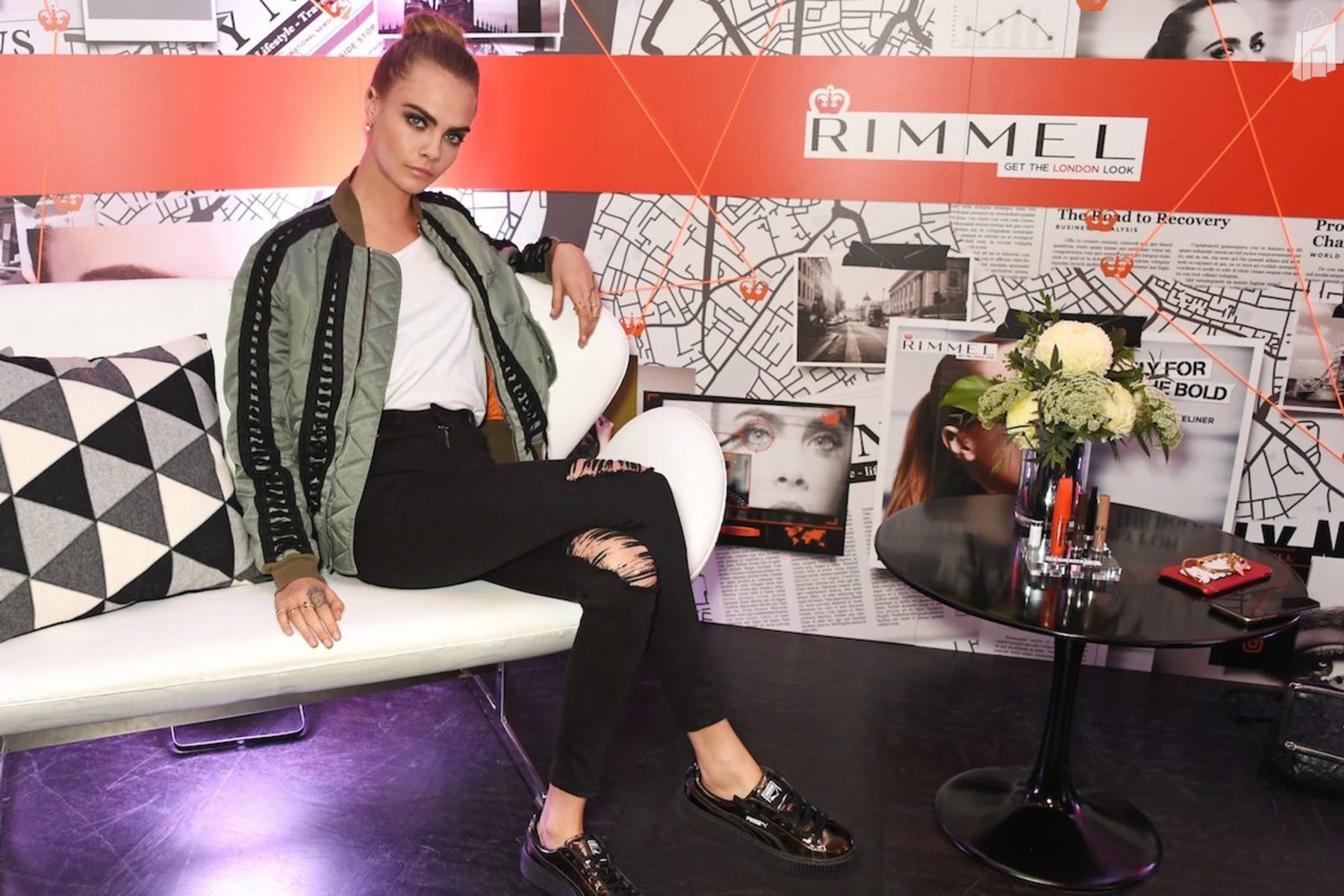 Rimmel product launch with Cara Delevingne