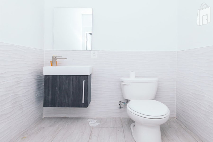 1 of 2 Identical Bathrooms