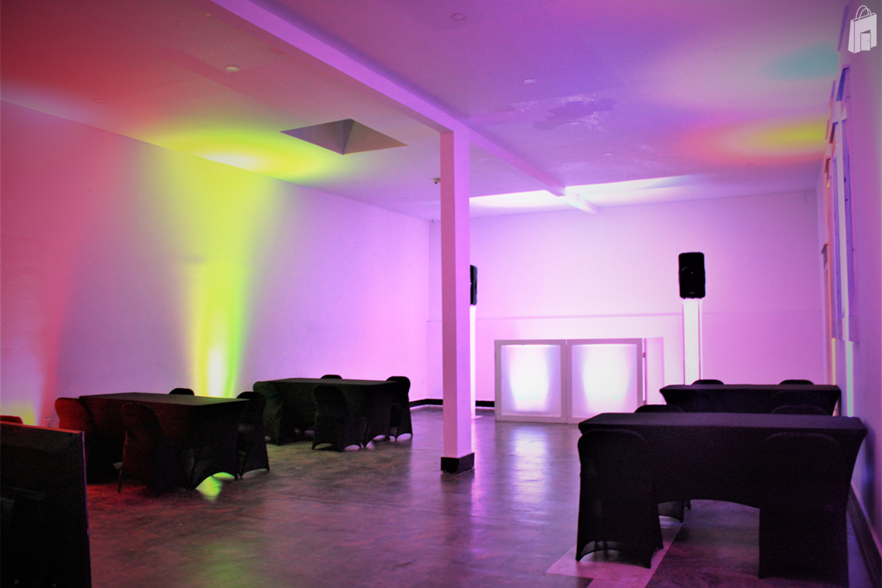 Back Room Up lighting Tables and Chairs