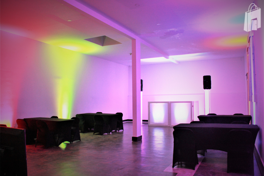 Back Room Up lighting Tables and Chairs