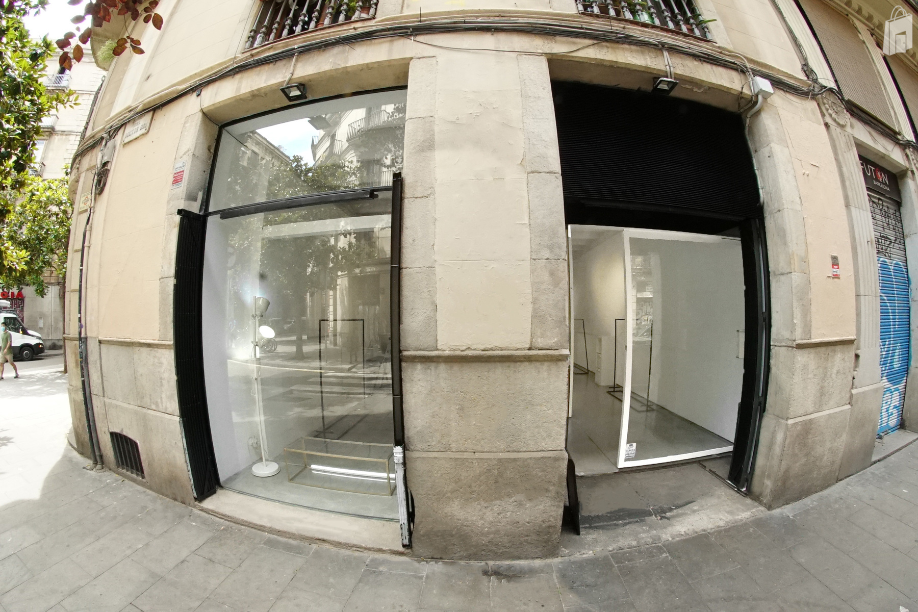 The place is pretty exposed and everyone is looking at it from outside. It's the only space like this in the area