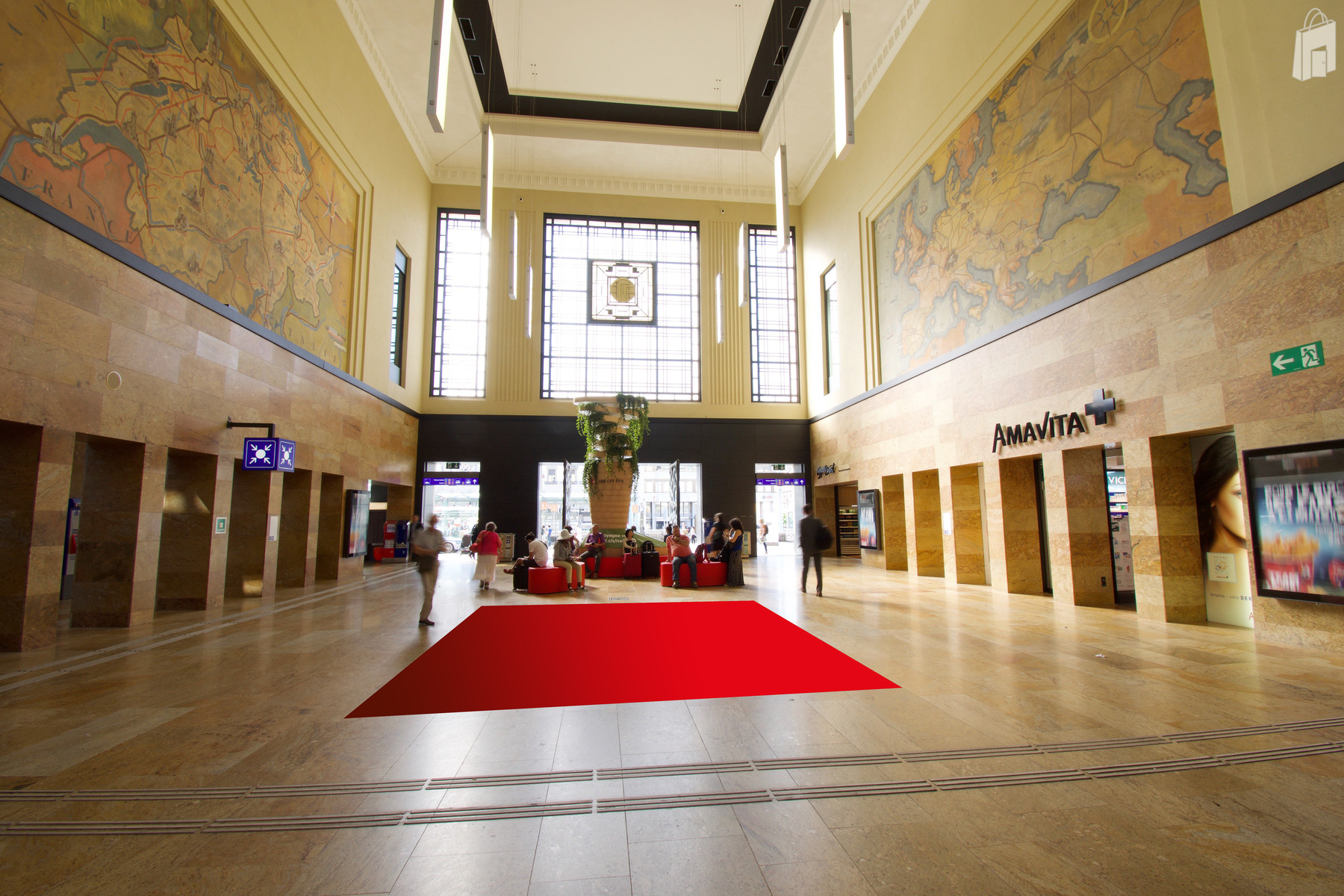 Promotionsfläche P1 Bahnhof Genf