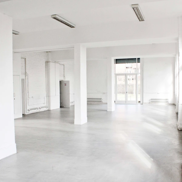 Beautiful, canal-side showroom