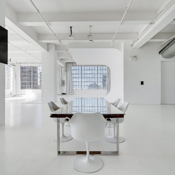 Space white studio in Chelsea