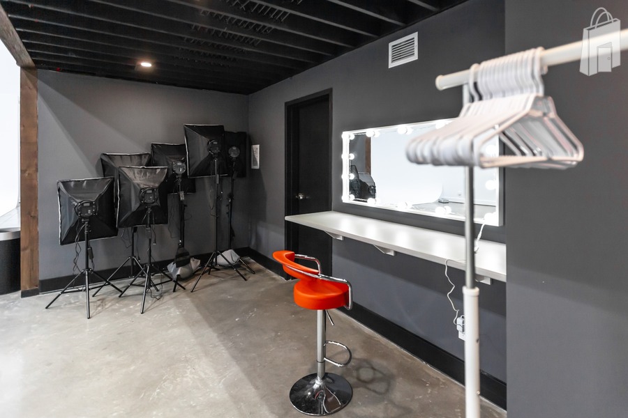 Hair and Makeup area