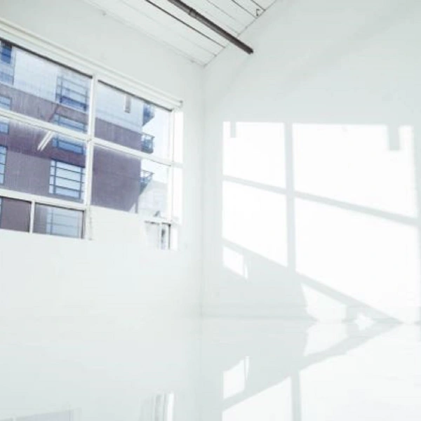 All-white room just East of Downtown Toronto