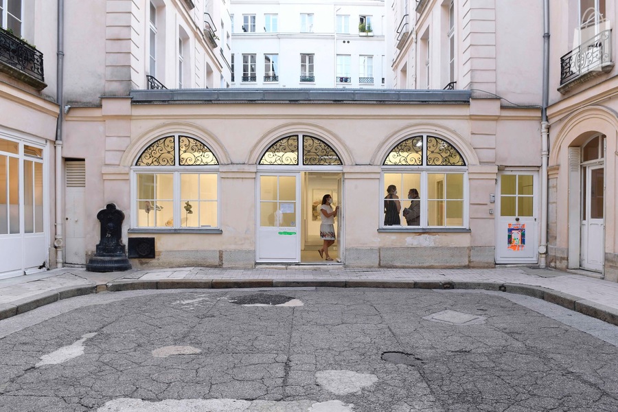 View of the gallery from the courtyard