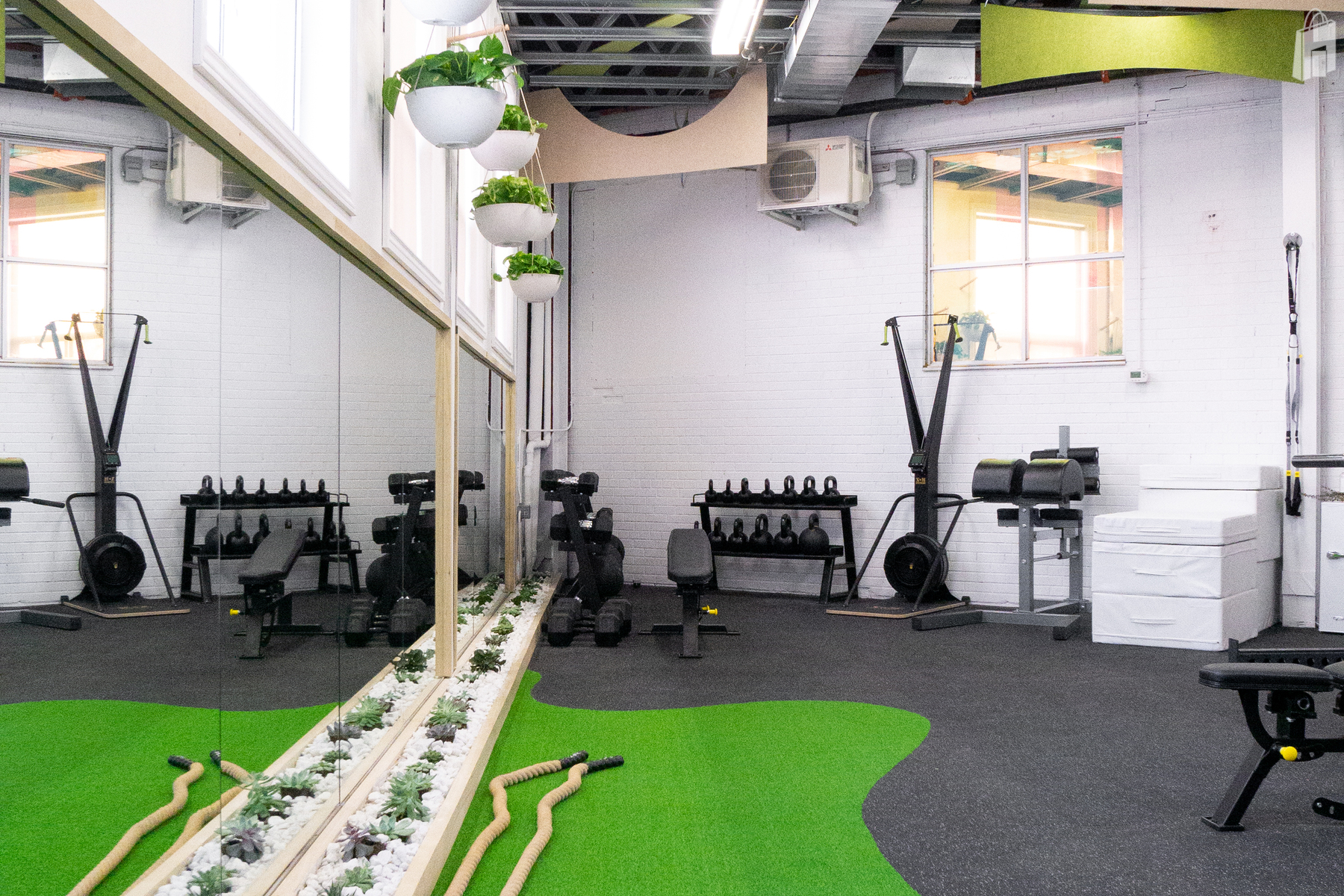 Spaces by Jacflash designed THE STUDIO to be a holistic, fitness centre where rugged athleticism meets mindful conditioning.