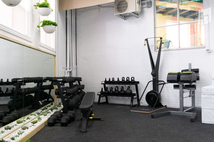 Spaces by Jacflash designed THE STUDIO to be a holistic, fitness centre where rugged athleticism meets mindful conditioning.