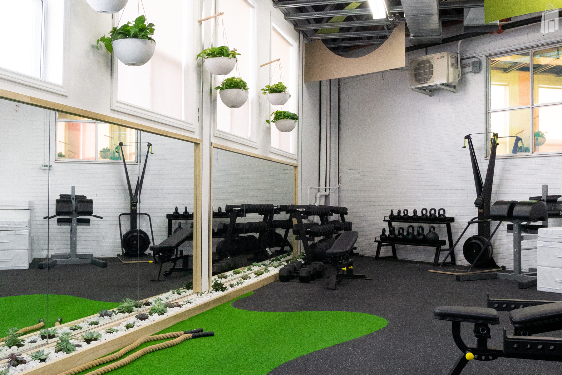 Spaces by Jacflash designed THE STUDIO to be a holistic, fitness centre where rugged athleticism meets mindful conditioning.