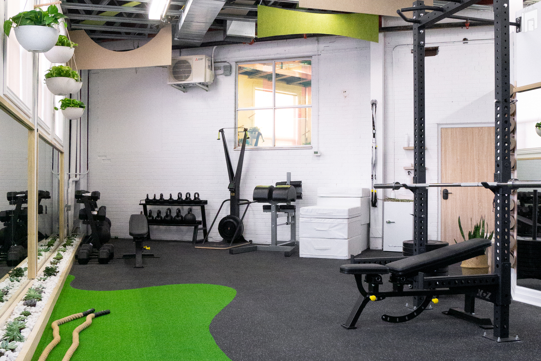 Spaces by Jacflash designed THE STUDIO to be a holistic, fitness centre where rugged athleticism meets mindful conditioning.