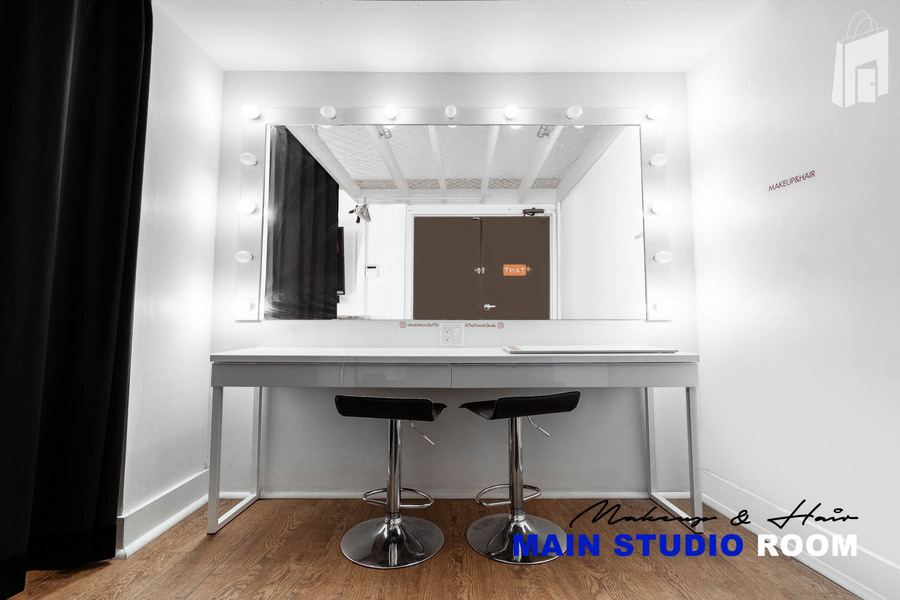 Vanity in the main studio