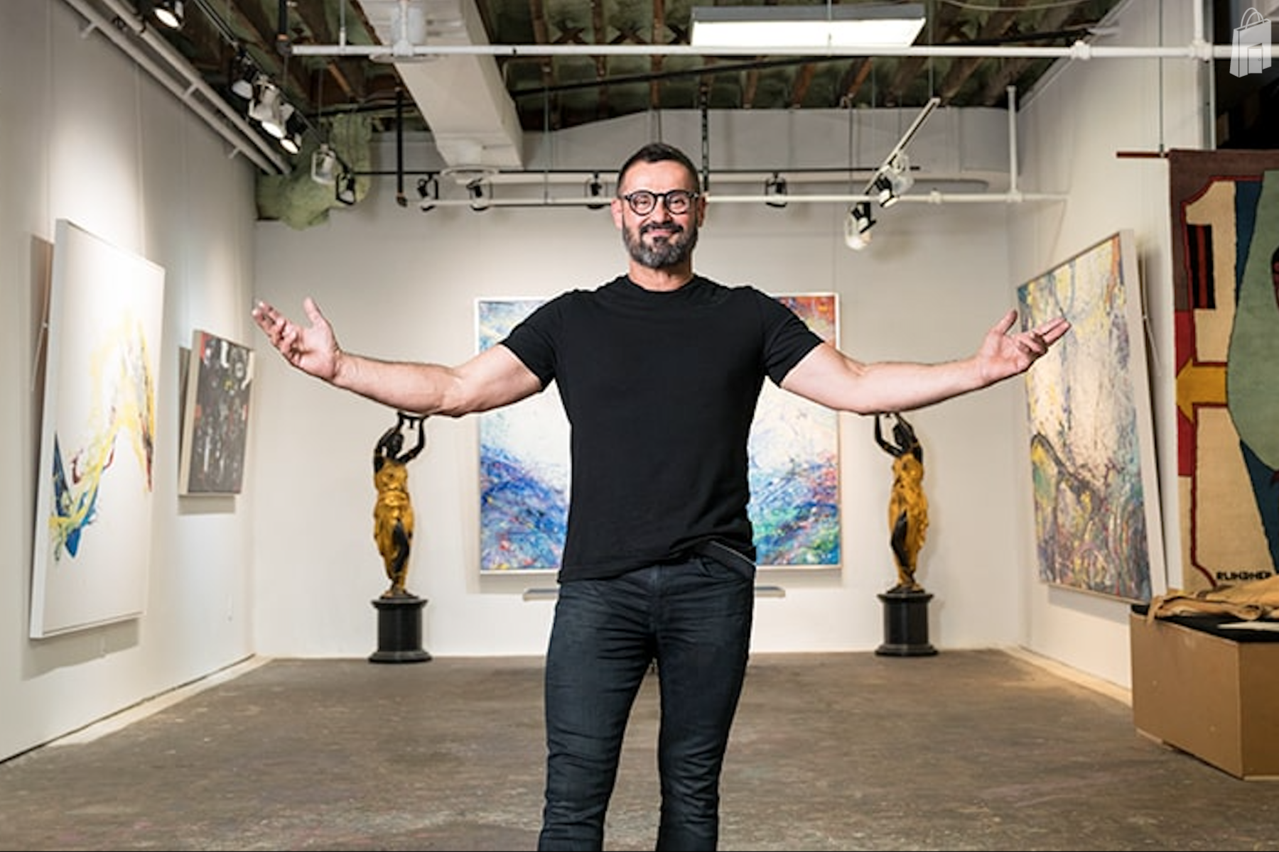 Artist Peter Triantos Featured in his Gallery, in Dolce Magazine, August 2021