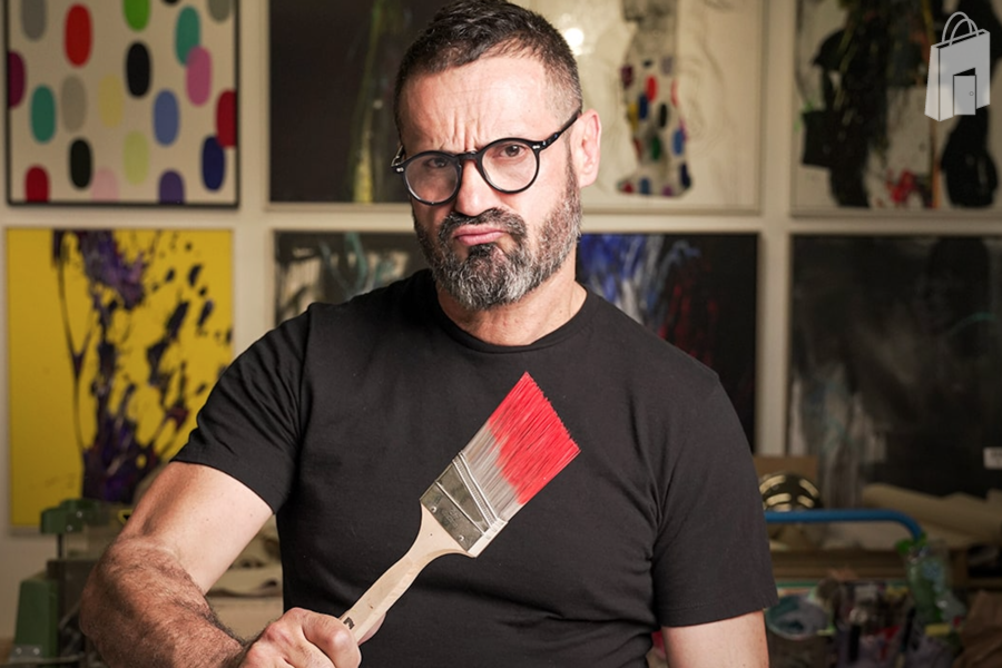 Artist Peter Triantos Featured in his Gallery, in Dolce Magazine, April 2021