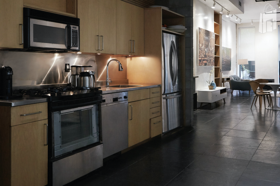 first floor kitchen area