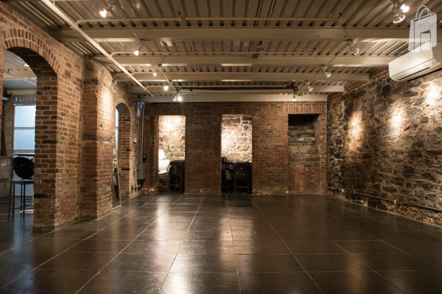 downstairs duplex space. 