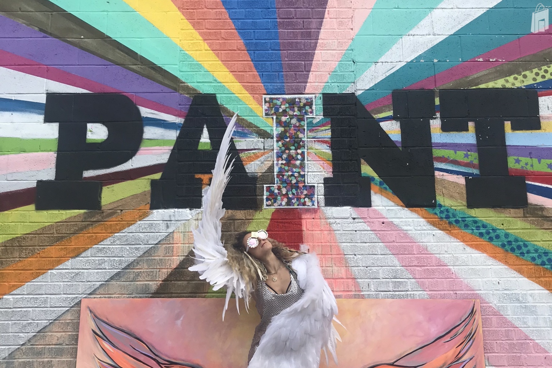 Outdoor mural photo opp