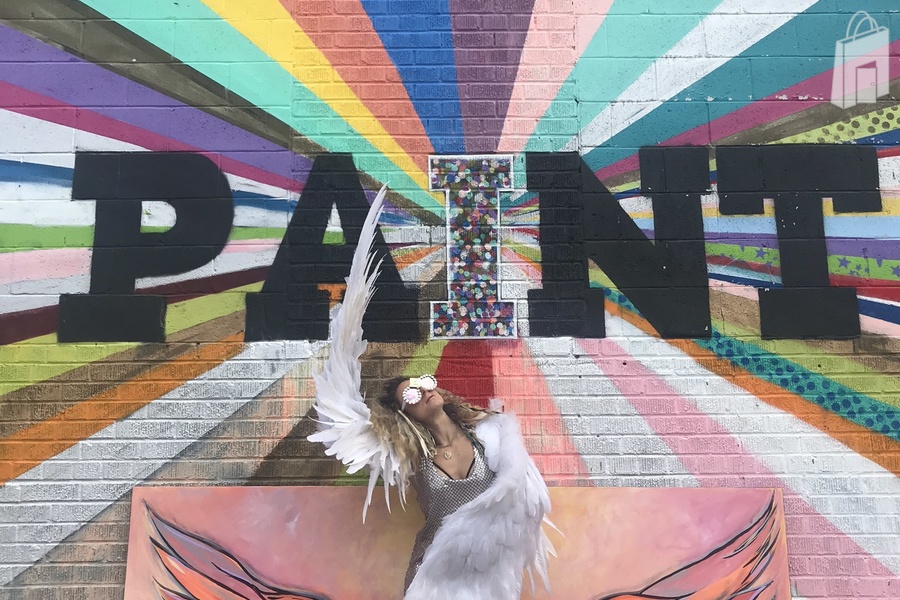 Outdoor mural photo opp