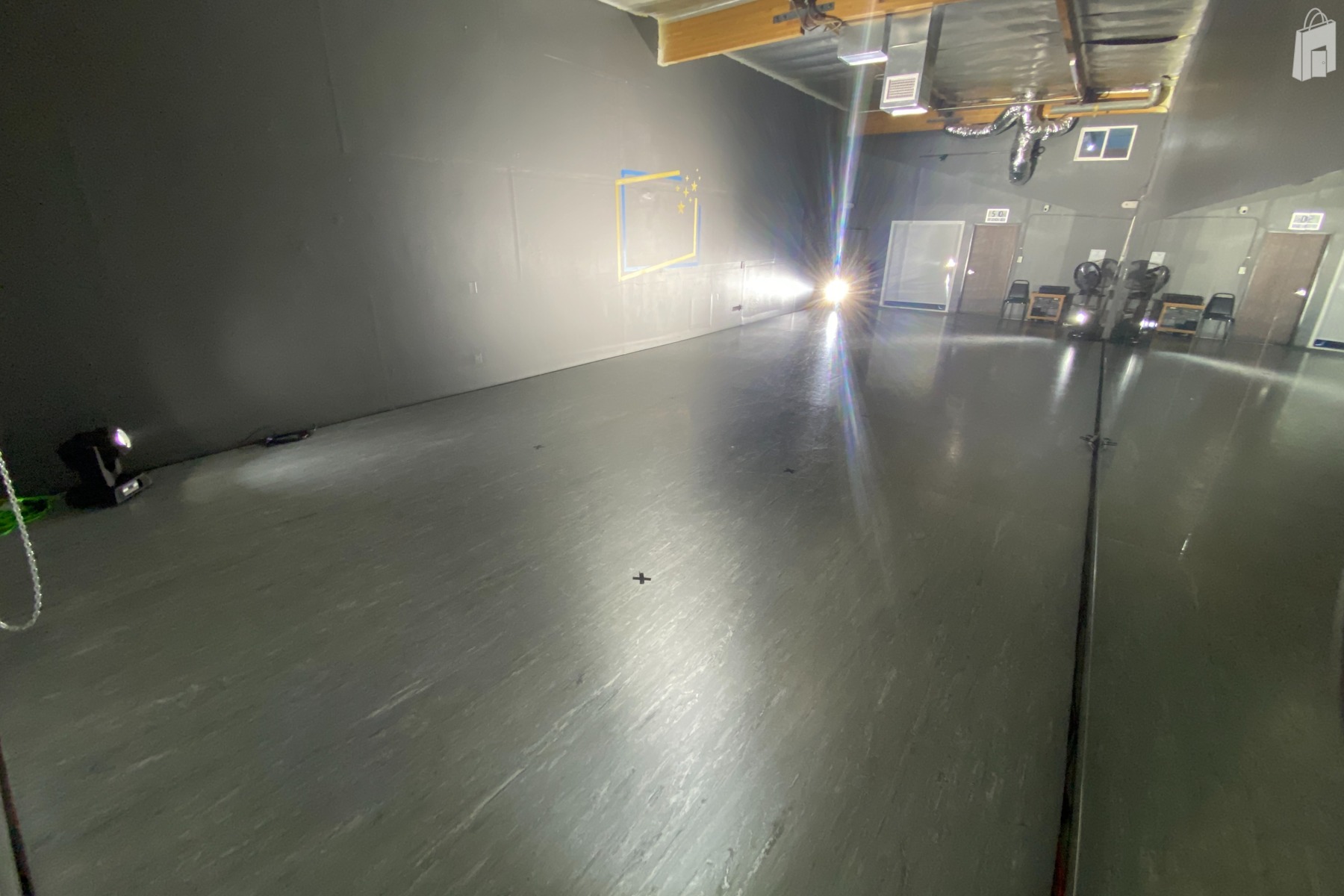 Dance Studio with lighting