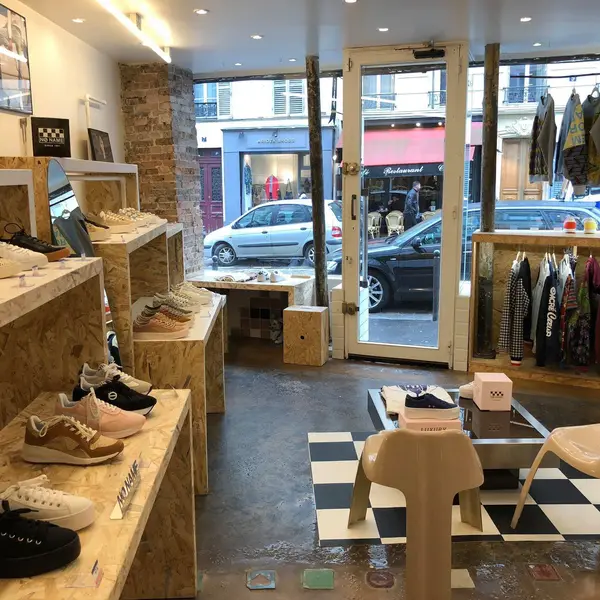 Attractive White Boutique in Rue des Abbesses
