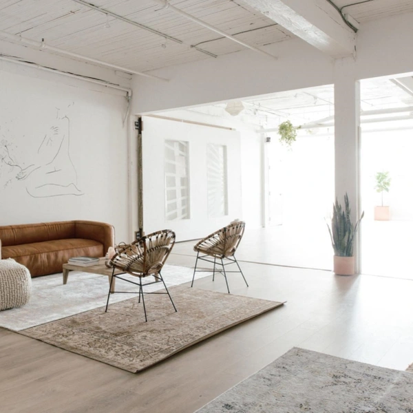 White tranquil vibe production studio in Vancouver