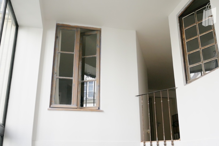 Interior windows on first floor