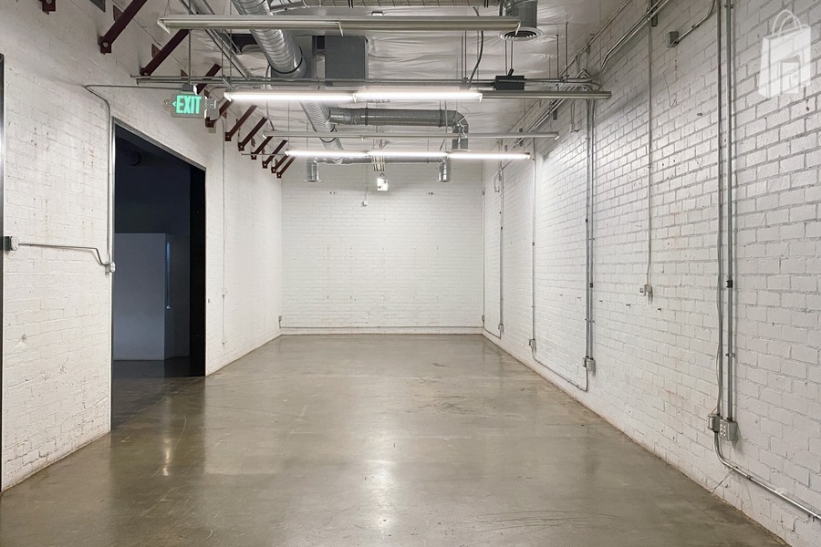 long narrow room front view