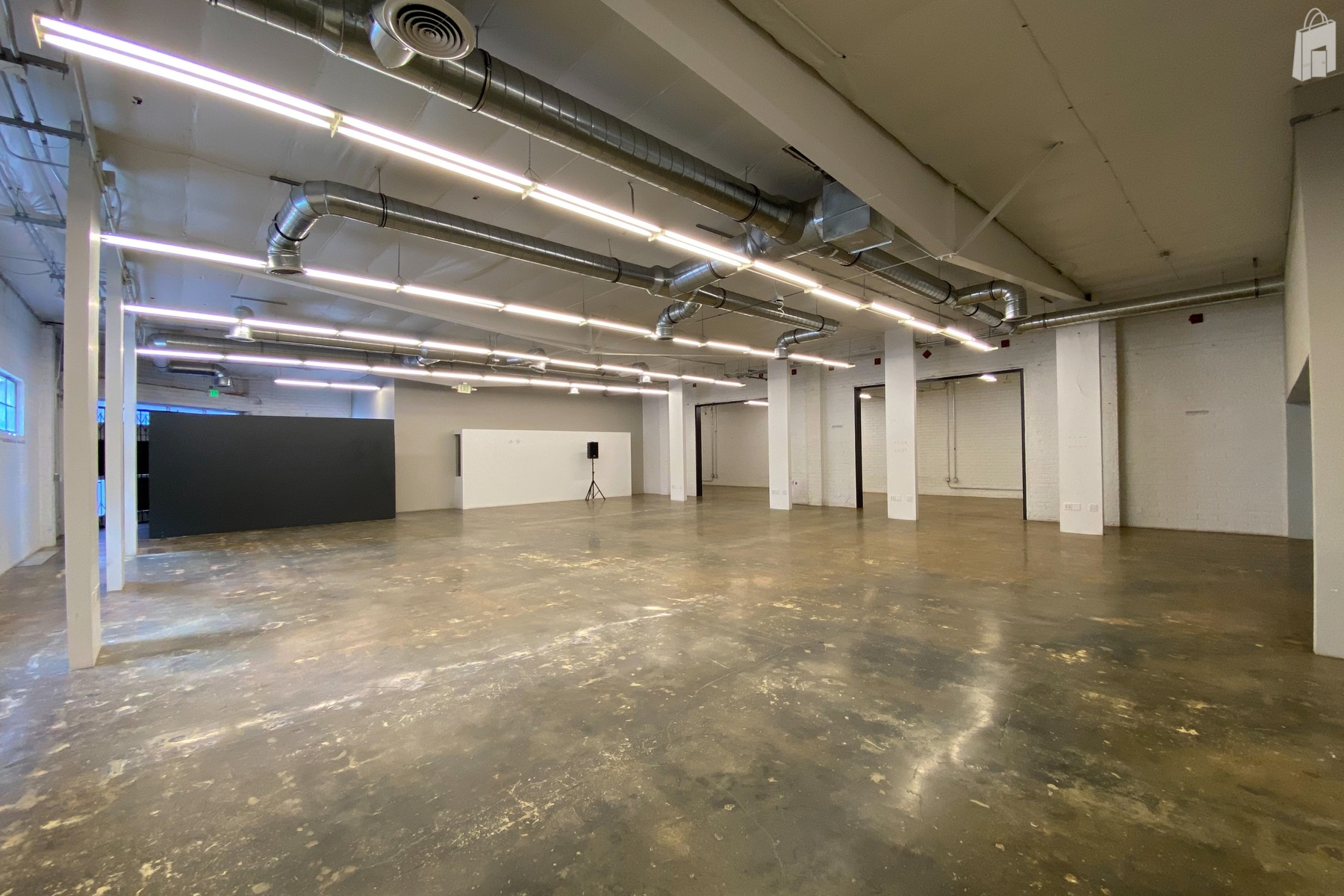 The big main room front ¾ view