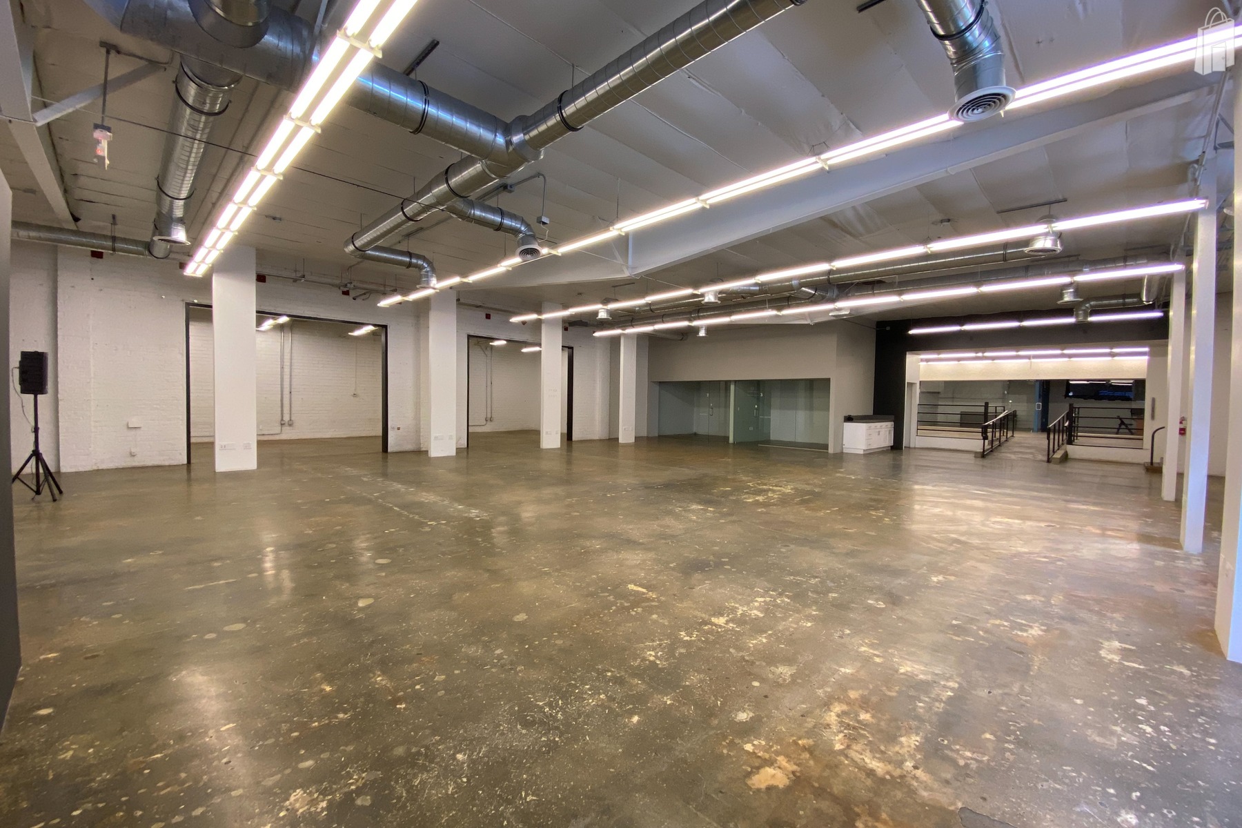 The big main room back ¾ view