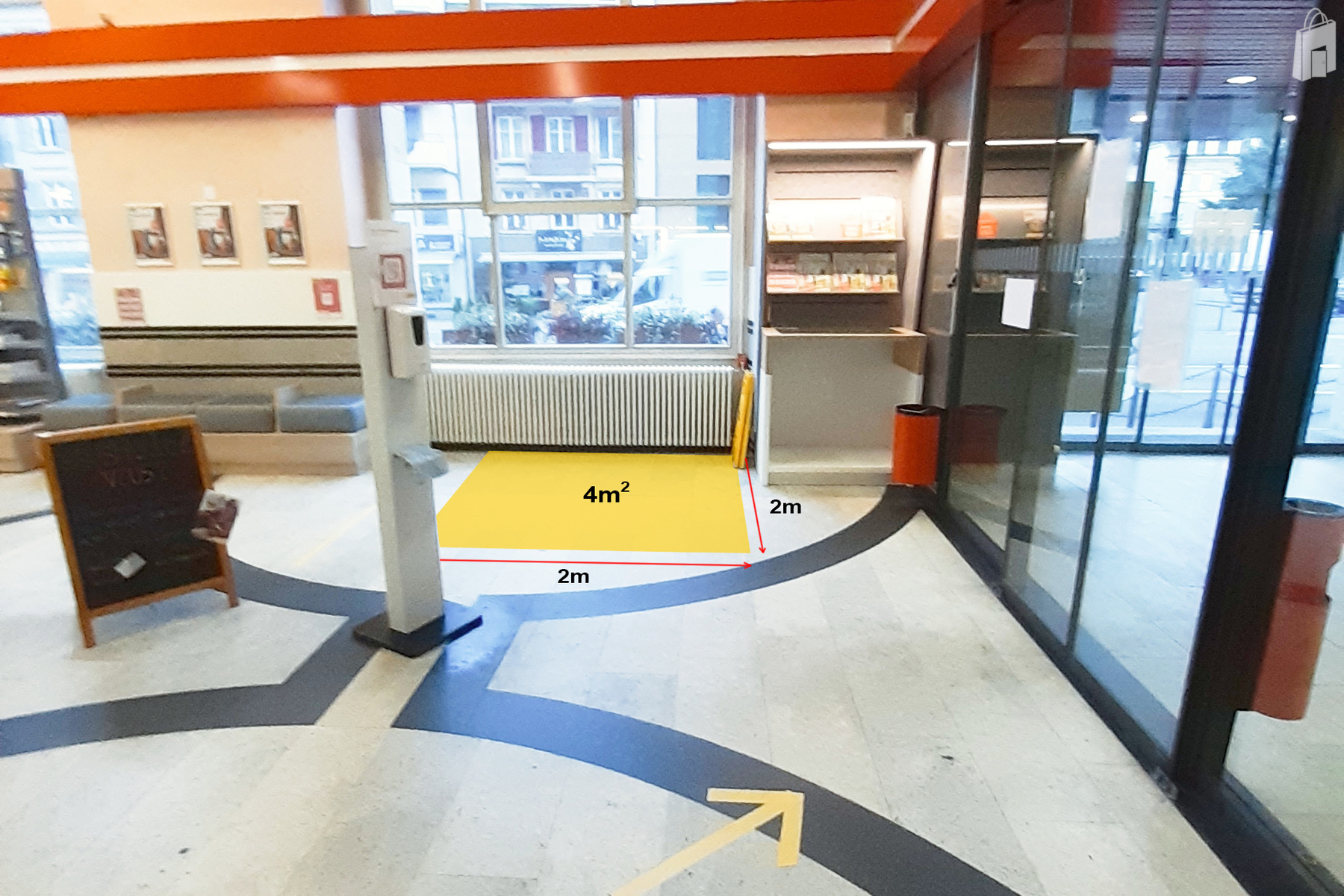 Surface de promotion filiale de la Poste Neuchâtel 1 Dépôt