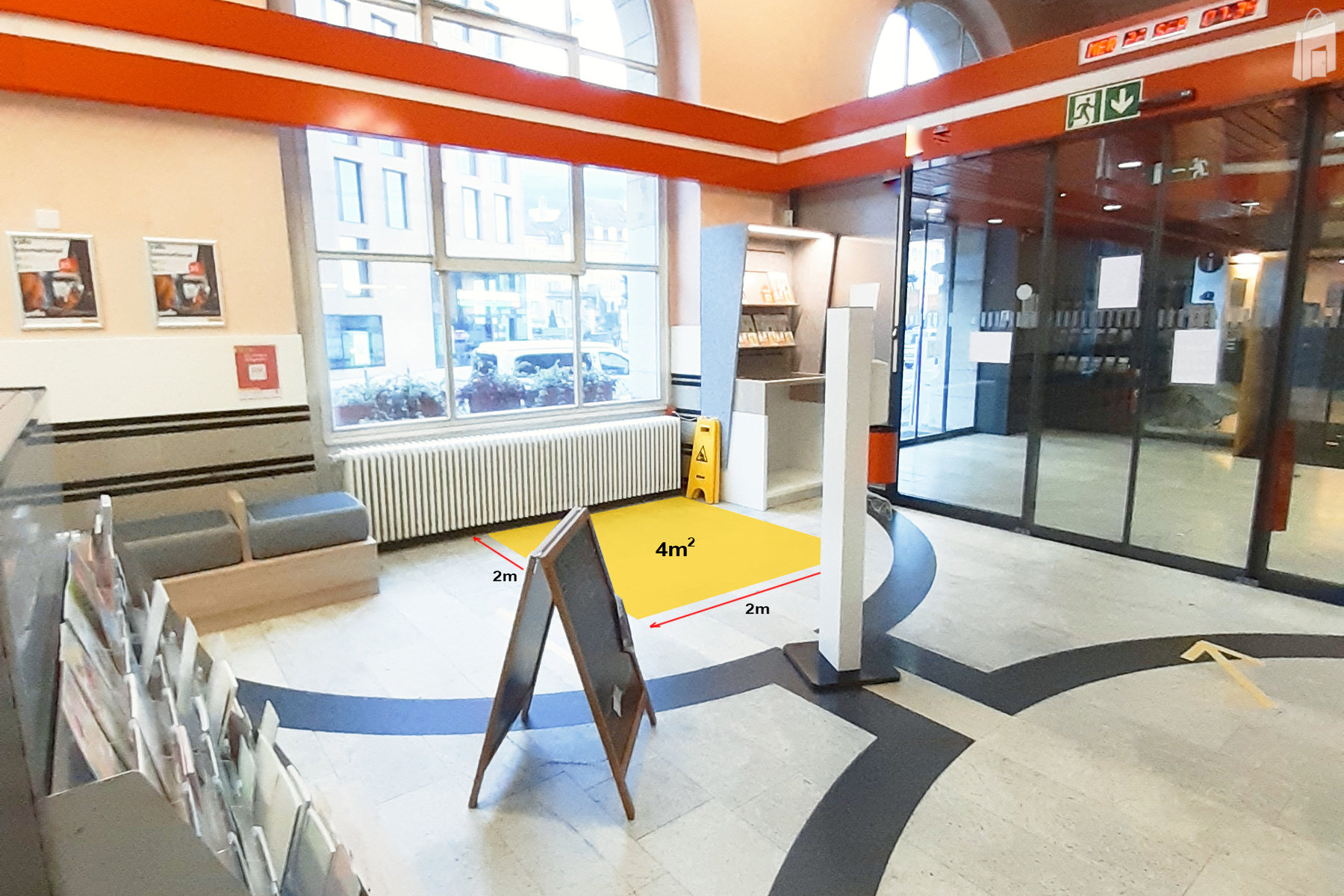 Surface de promotion filiale de la Poste Neuchâtel 1 Dépôt