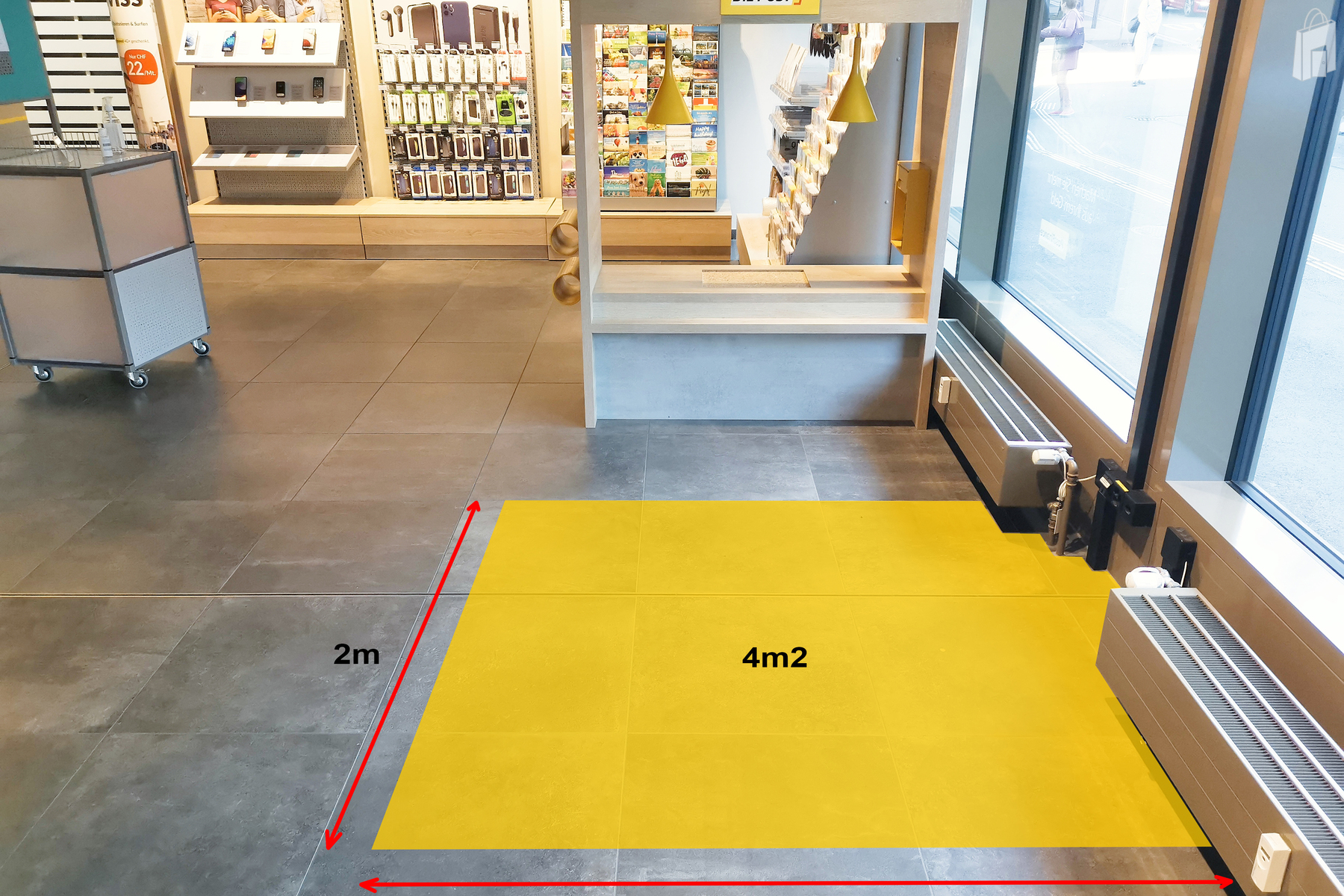 Promotionsfläche Postfiliale Uster