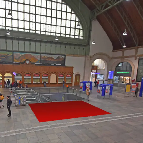 Promotion & Pop-Up Store Standort P1, Bahnhof Basel SBB - Schalterhalle 