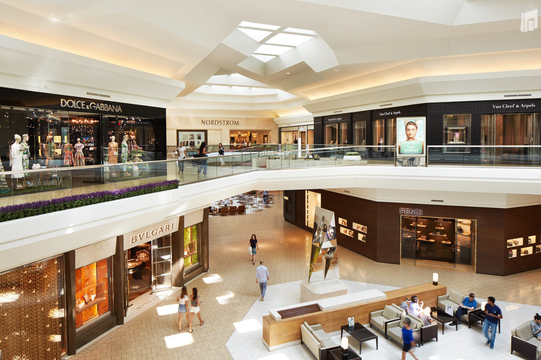 The Mall at Short Hills Luxury Shopping Mall in New Jersey