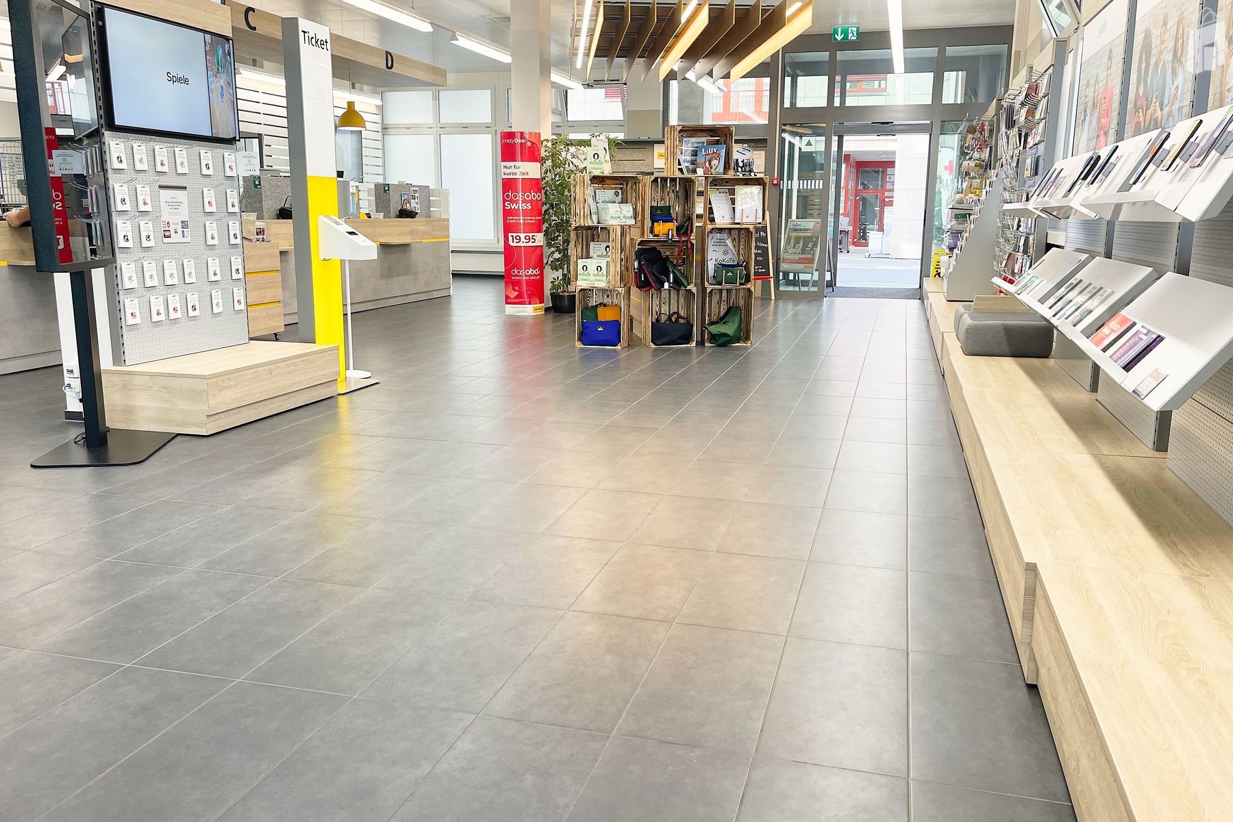 Innenansicht, Postfiliale Baar