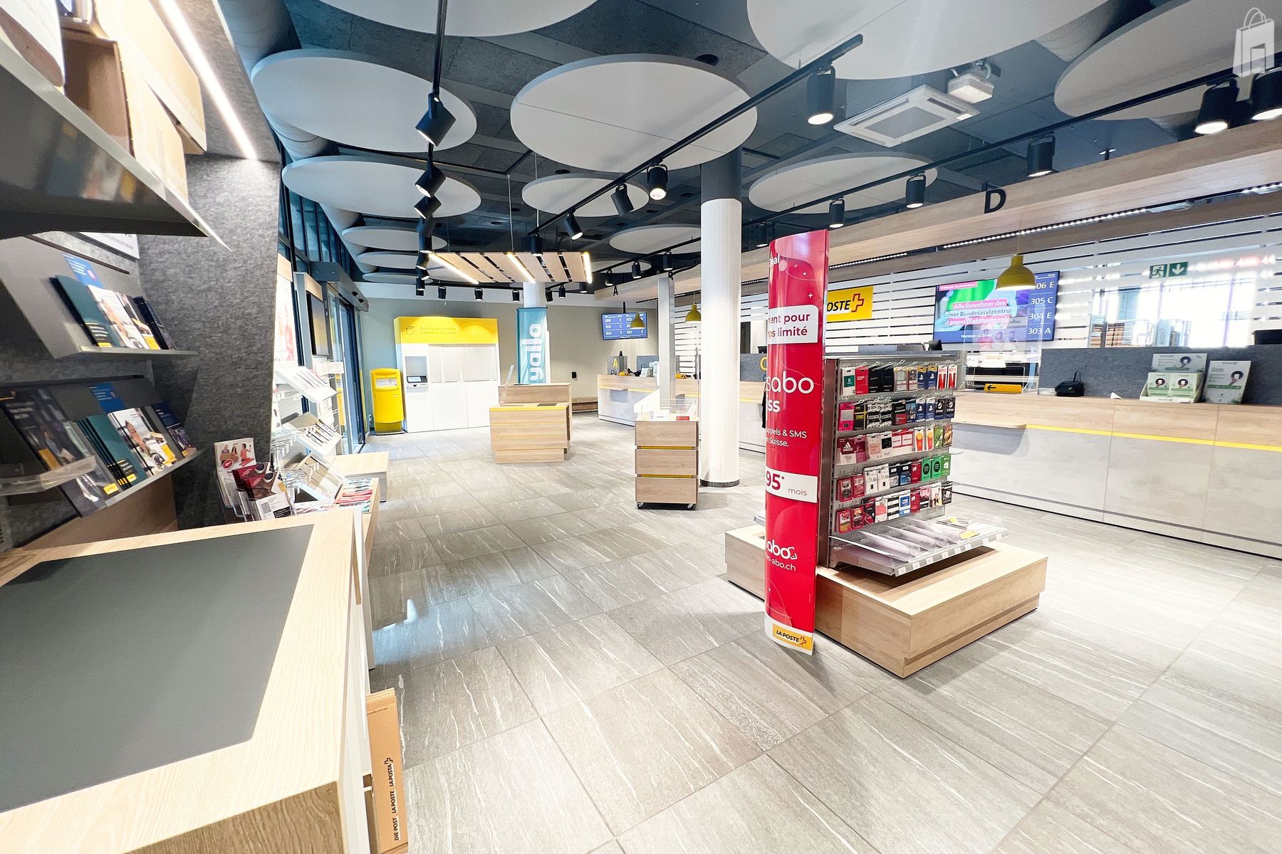 Innenansicht, Postfiliale Biel/Bienne 3 Neumarkt/Marché-Neuf