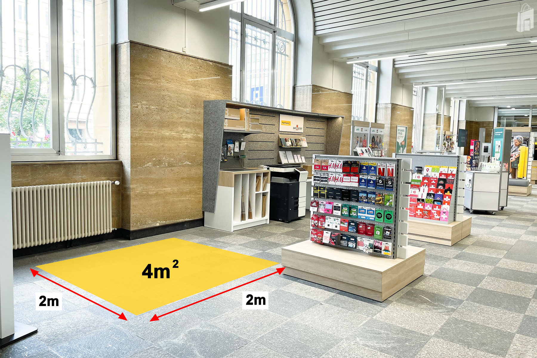 Surface de promotion, filiale de la Poste La Chaux-de-Fonds 1 Dépôt