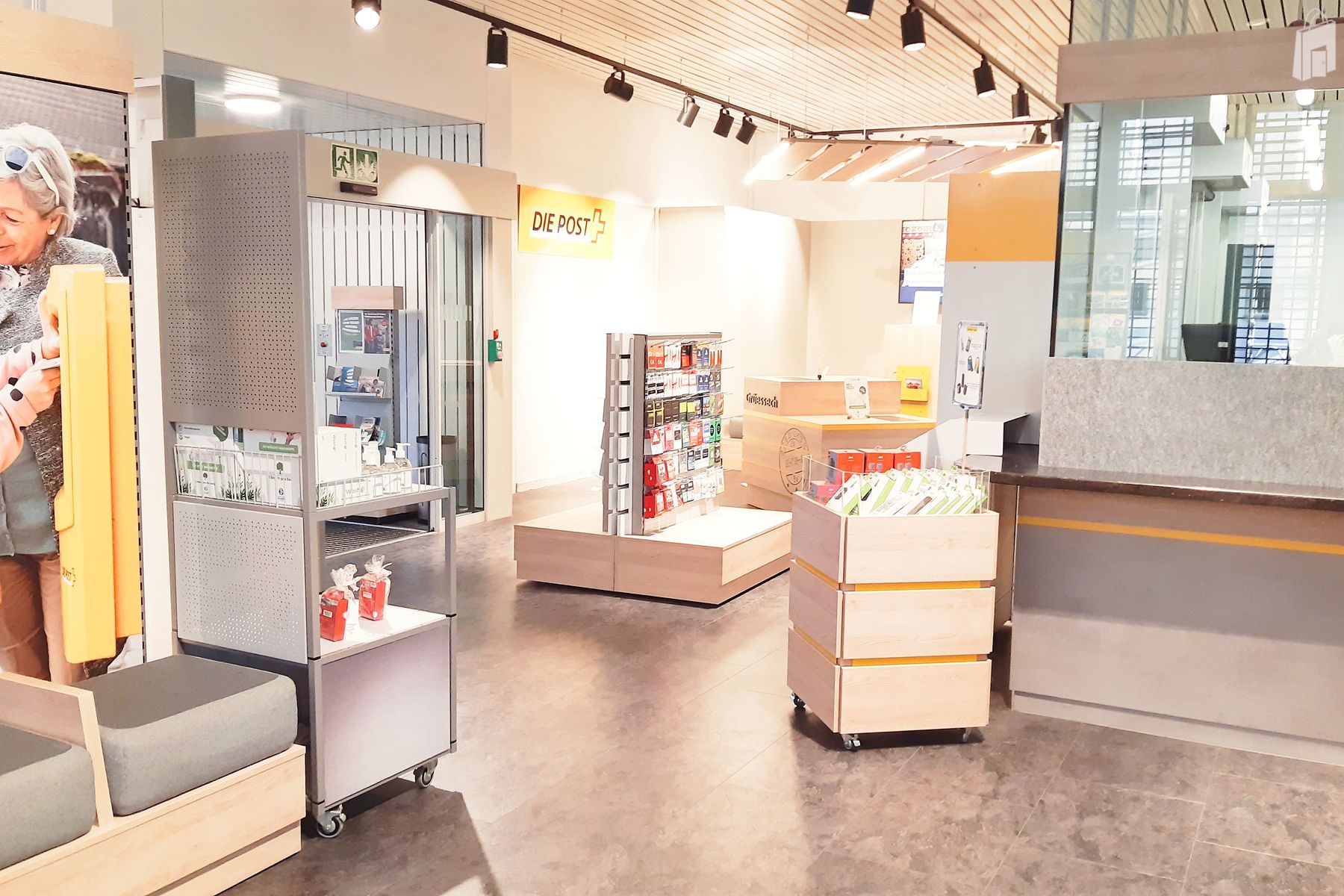 Innenansicht, Postfiliale Lyss