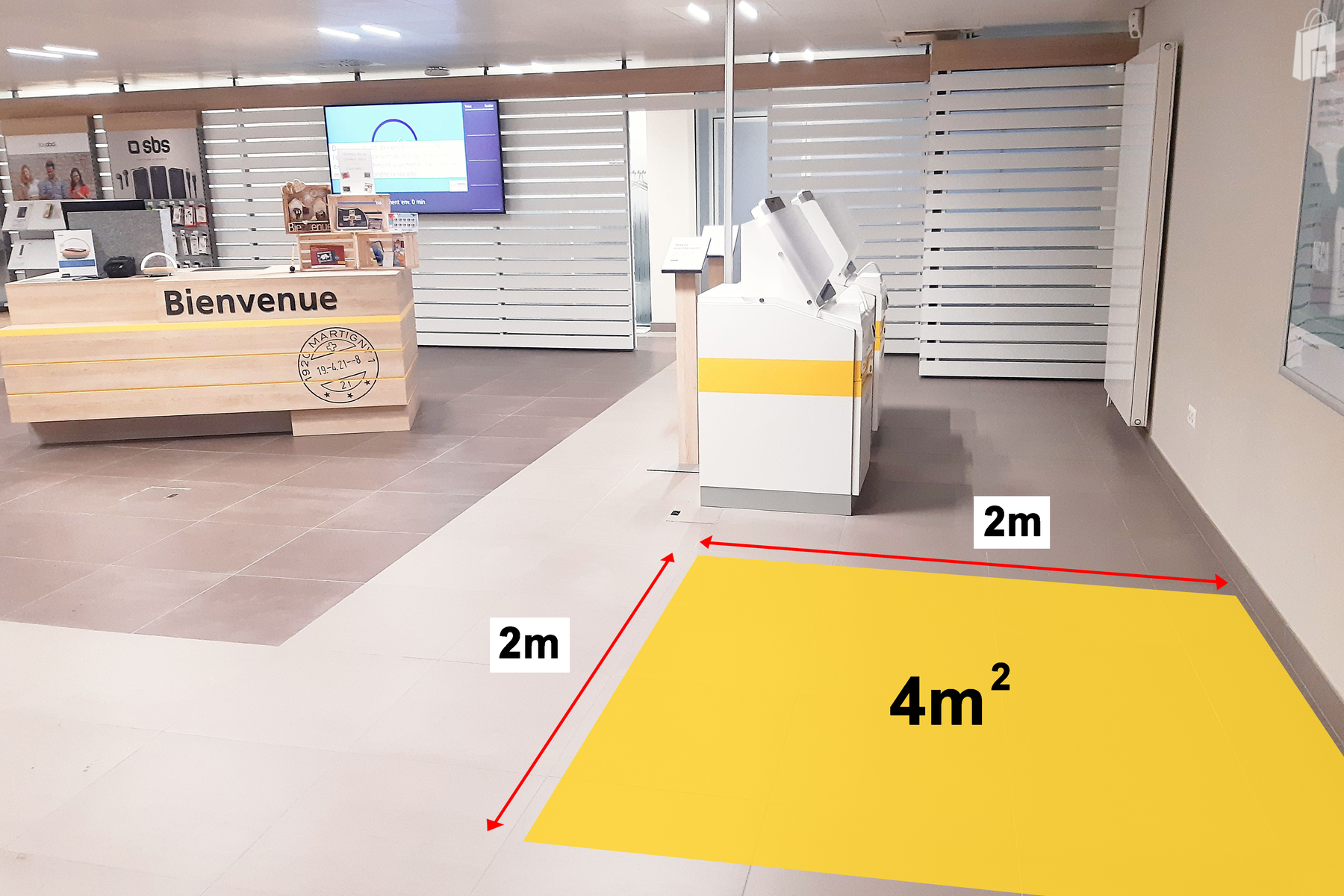 Surface de promotion, filiale de la Poste Martigny 1