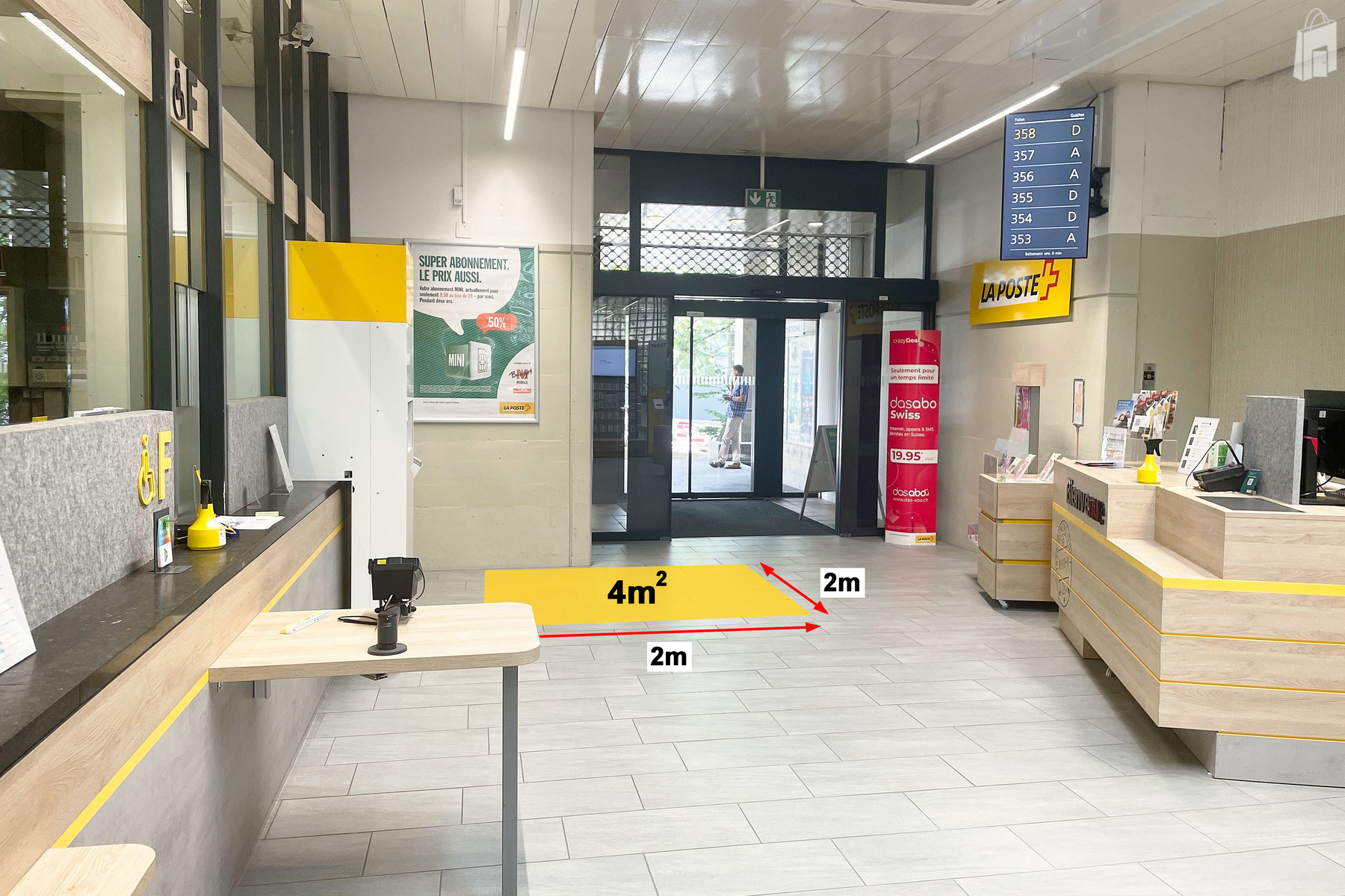 Surface de promotion, filiale de la Poste Renens VD 1