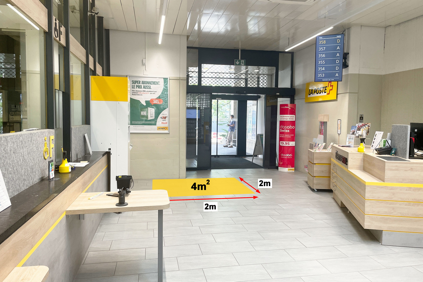 Surface de promotion, filiale de la Poste Renens VD 1