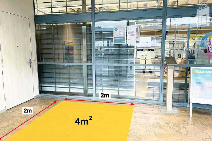 Surface de promotion, filiale de la Poste Sion 1