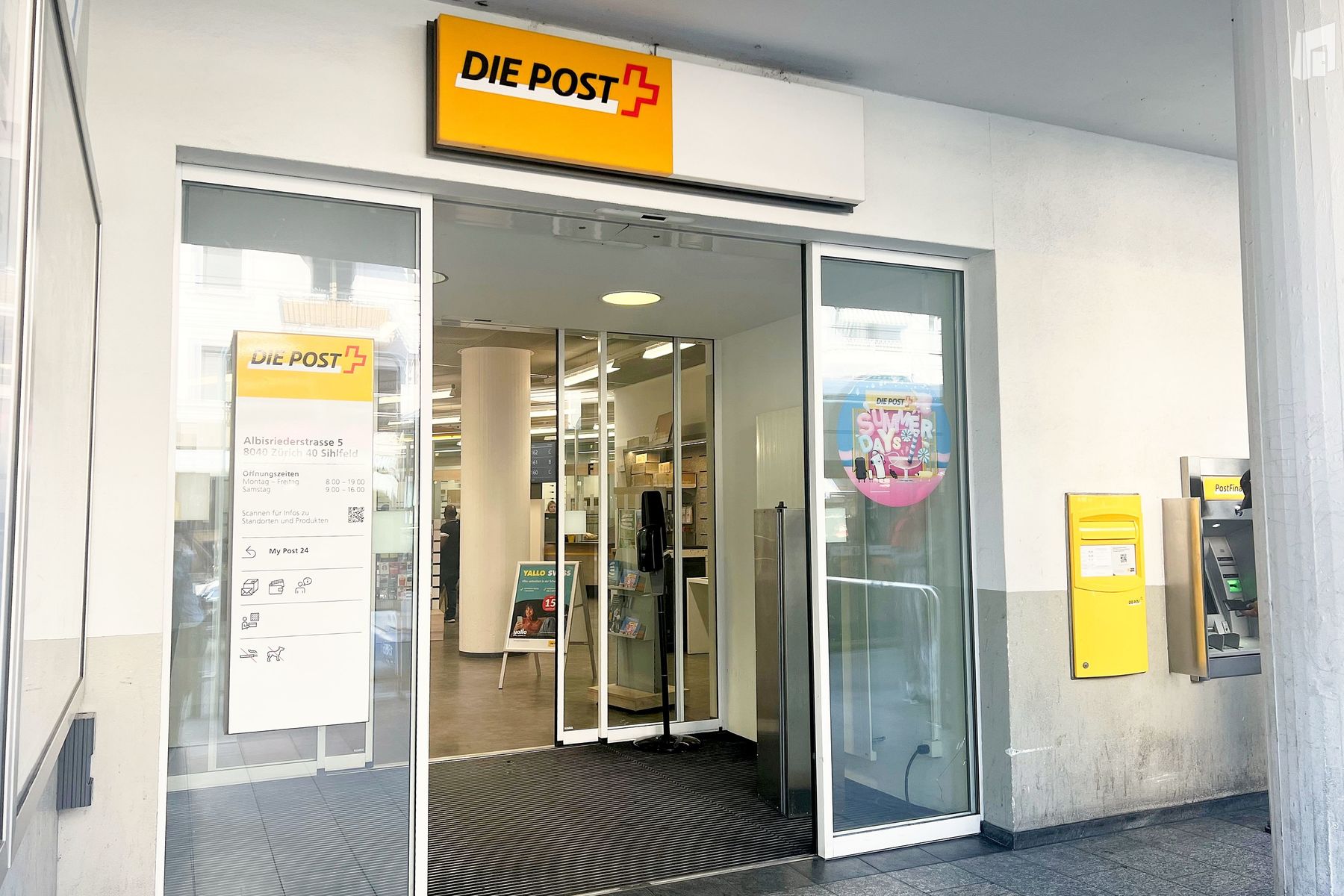 Aussenansicht, Postfiliale Zürich 40 Sihlfeld